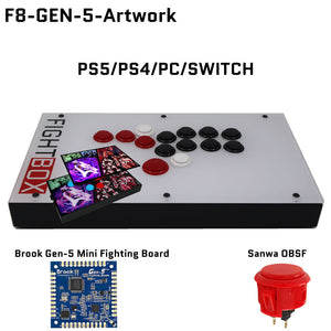 FightBox F-GEN-5 All Button Leverless Arcade Game Controller for