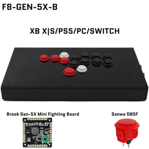FightBox F-GEN-5X All Button Leverless Arcade Game Controller for Xbox Series X|S/PS5/Switch/PC