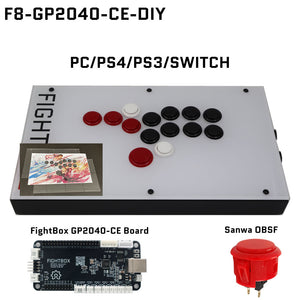 FightBox F8 All Button Leverless Arcade Game Controller for PC/PS