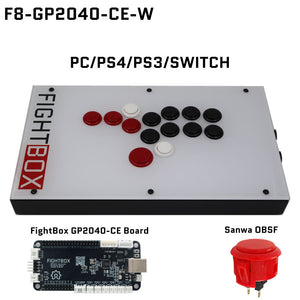 FightBox F8 All Button Leverless Arcade Game Controller for PC/PS
