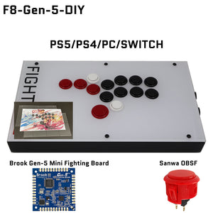 FightBox F8 All Button Leverless Arcade Game Controller for PC/PS