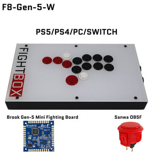 FightBox F8 All Button Leverless Arcade Game Controller for PC/PS