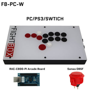 FightBox F8 All Button Leverless Arcade Game Controller for PC/PS