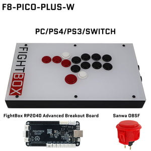 FightBox F8 All Button Leverless Arcade Game Controller for PC/PS