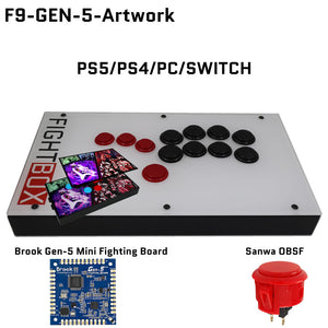 FightBox F-GEN-5 All Button Leverless Arcade Game Controller for