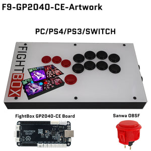 FightBox F9 All Button Leverless Arcade Game Controller for PC/PS