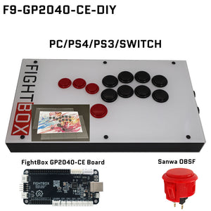 FightBox F9 All Button Leverless Arcade Game Controller for PC/PS