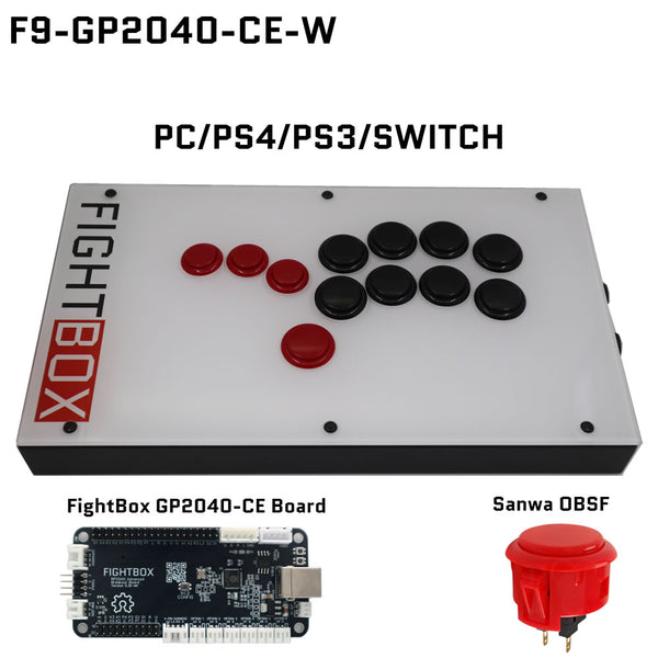 FightBox F9 All Button Leverless Arcade Game Controller for PC/PS