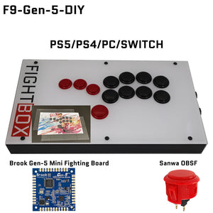 FightBox F9 All Button Leverless Arcade Game Controller for PC/PS