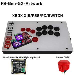 Fightbox F10 PS5 レバーレス Qanba KS ボタン Amazon.com: FightBox F10-PC All Button Leverless Arcade Fight