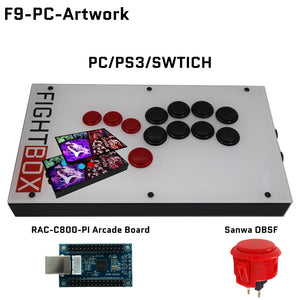FightBox F9 All Button Leverless Arcade Game Controller for PC/PS