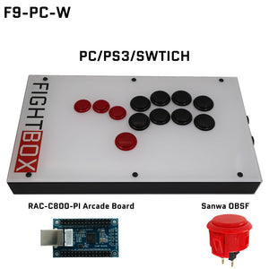 FightBox F9 All Button Leverless Arcade Game Controller for PC/PS