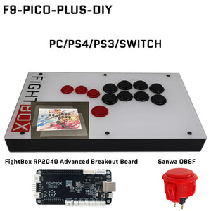 かぷコントローラー FightBox F-GP2040-CE All Button Leverless Arcade Game Controller