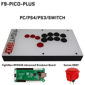FightBox F-PICO-PLUS All Button Leverless Arcade Game Controller for PC/PS/SWITCH