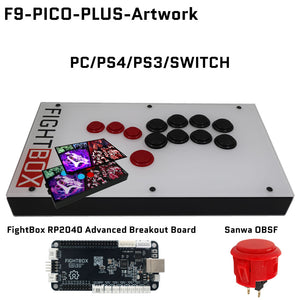 FightBox F-GP2040-CE All Button Leverless Arcade Game Controller