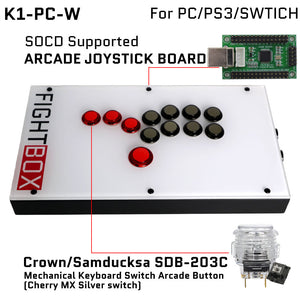 FightBox K1 All Button Leverless Arcade Game Controller for PC/PS/XBOX/SWITCH