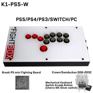 FightBox K1 All Button Leverless Arcade Game Controller