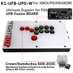 FightBox K1 All Button Leverless Arcade Game Controller for PC/PS/XBOX/SWITCH