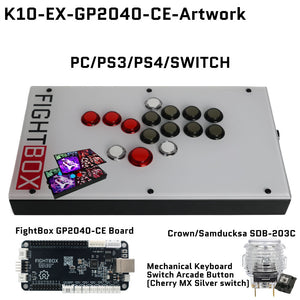 FightBox K10-EX Mechanical Keyboard Arcade Button All Button