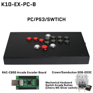 FightBox K10-EX All Button Leverless Arcade Game Controller