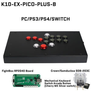 FightBox K10-EX All Button Leverless Arcade Game Controller