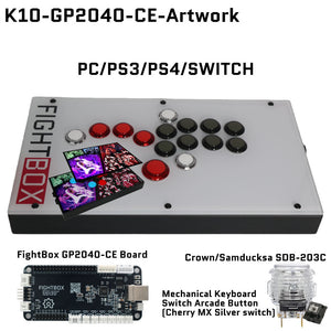 FightBox K10 Mechanical Keyboard Arcade Button All Button
