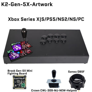 FightBox K2 Korean Lever Arcade Joystick Game Controller for PC/PS