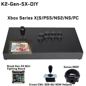 FightBox K2 Korean Lever Arcade Joystick Game Controller for PC/PS