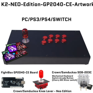 FightBox K2-NEO-Edition Korean Knee Lever Arcade Joystick Game
