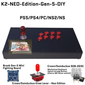FightBox K2-NEO-Edition Korean Knee Lever Arcade Joystick Game