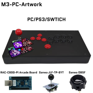 FightBox M3 Joystick and All Button Leverless Arcade Game Controller