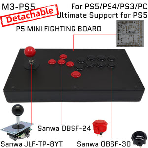 FightBox M3 All Button Leverless Arcade Game Controller for PC/PS/XBOX/SWITCH