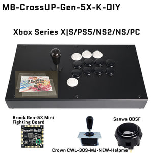 FightBox M8-CrossUP Arcade Joystick Game Controller for PC/PS/XBOX