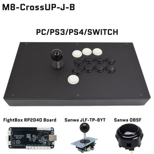 FightBox M8-CrossUP Arcade Joystick Game Controller for PC/PS/XBOX