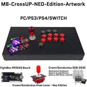 FightBox M8-CrossUP-NEO-Edition Korean Knee Lever Arcade Joystick