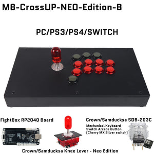 FightBox M8-CrossUP-NEO-Edition Korean Knee Lever Arcade Joystick