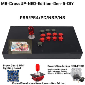 FightBox M8-CrossUP-NEO-Edition Korean Knee Lever Arcade Joystick