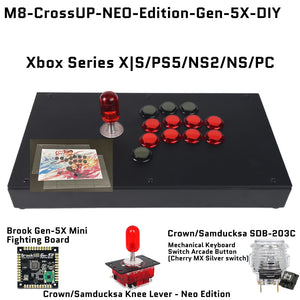 FightBox M8-CrossUP-NEO-Edition Korean Knee Lever Arcade Joystick
