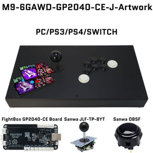 FightBox M9-6GAWD Arcade Joystick FightStick Game Controller for