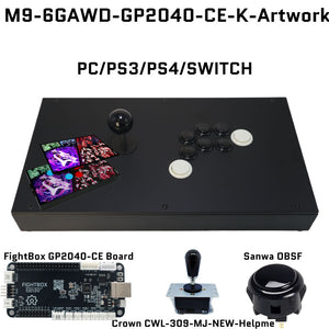FightBox M9-6GAWD Arcade Joystick FightStick Game Controller for