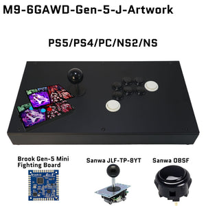 FightBox M9-6GAWD Arcade Joystick FightStick Game Controller for