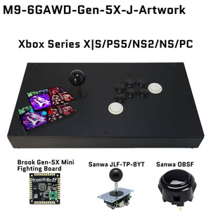 FightBox M9-6GAWD Arcade Joystick FightStick Game Controller for