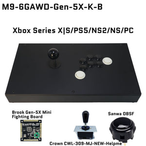 FightBox M9-6GAWD Arcade Joystick FightStick Game Controller for