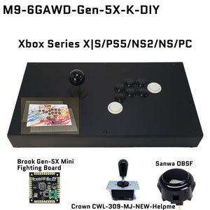 FightBox M9-6GAWD Arcade Joystick FightStick Game Controller for