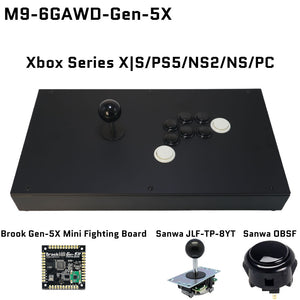 FightBox M9-6GAWD Arcade Joystick FightStick Game Controller for PC/PS/XBOX/SWITCH