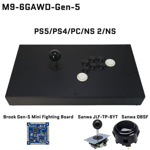 FightBox M9-6GAWD Arcade Joystick FightStick Game Controller for PC/PS/XBOX/SWITCH