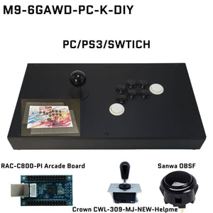 FightBox M9-6GAWD Arcade Joystick FightStick Game Controller for