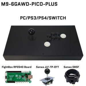 FightBox M9-6GAWD Arcade Joystick FightStick Game Controller for PC/PS/XBOX/SWITCH