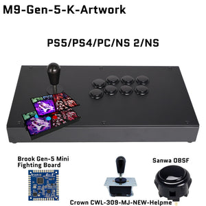 FightBox M9 Arcade Joystick FightStick Game Controller for PC/PS/XBOX/SWITCH