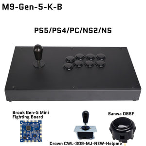 FightBox M9 Arcade Joystick FightStick Game Controller for PC/PS/XBOX/SWITCH
